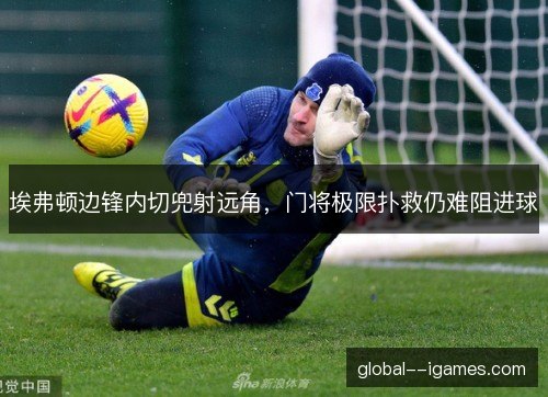 埃弗顿边锋内切兜射远角，门将极限扑救仍难阻进球